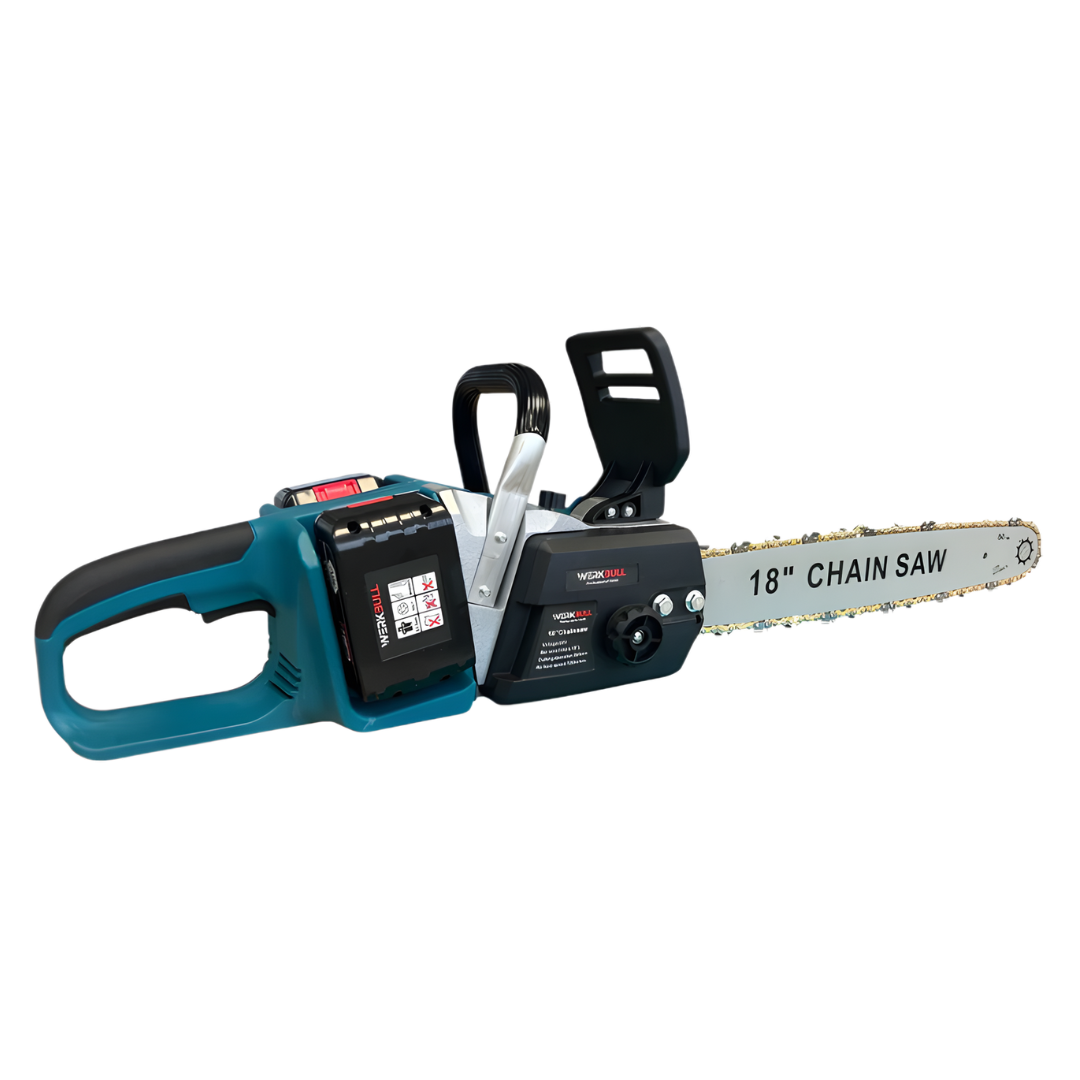 Немска акумулаторна резачка WerkBull 36V 10Ah + 2 вериги и ръкавици