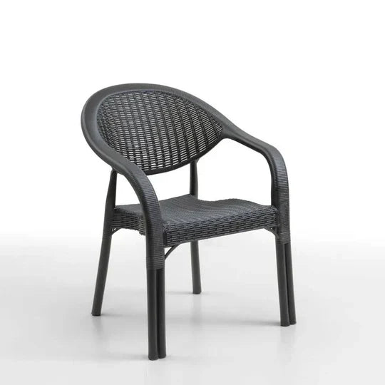 Градински комплект с маса Terra 150×90 см и 6 стола – ратанова визия | 2 цвята