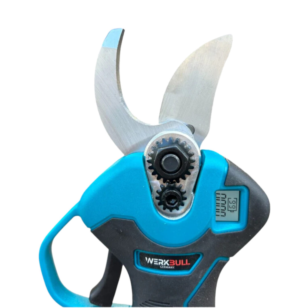 Акумулаторна Безчеткова Ножица WerkBull Germany® /36V 8Ah/ + две батерии + LED Дисплей и масло