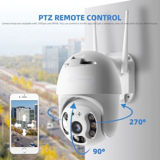 3 БРОЯ WIFI Въртяща се Куполна Безжична Камера 5MPX HD